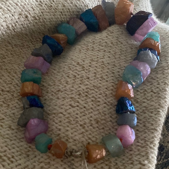 SPRIG Genuine Stone Statement Necklace - Picture 1 of 5